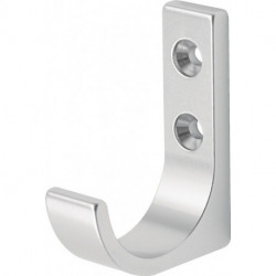 Crochet 0149 unique A.51,5mm Aluminium anodisé argent H.65mm HERMETA