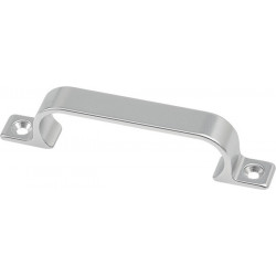 Poignée A.21mm L.112mm B.14mm Alu.argenté.elox.Trous 2 HERMETA