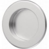 Poignée à encastré en aluminium anodisé argenté, entrée ronde D. 50 mm HERMETA