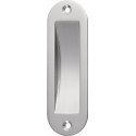 Poignée encastrée Alu anodisé.elox.ov.2xD.5mm L.120mm B.40mm HERMETA
