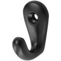 Crochet 0557 unique.H.36mm alu noire en aluminium A.27mm