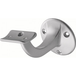 Supports de main courante 3505 Alu anodisé argent D.plaque murale 56mm