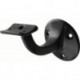 Supports de main courante 3505 Alu.plastifié noir D.plaque murale 56mm