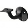 Supports de main courante 3505 Alu.plastifié noir D.plaque murale 56mm