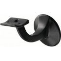 Supports de main courante 3506 Alu.plastifié noir D.plaque murale 56mm