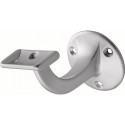 Supports de main courante 3507 Alu anodisé argent D.plaque murale 56mm droite HERMETA