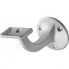 Supports de main courante 3507 Alu anodisé argent D.plaque murale 56mm droite HERMETA