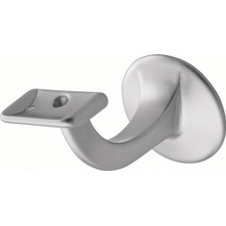 Supports de main courante 3508 Alu anodisé argent D.plaque murale 56mm droite HERMETA