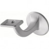 Supports de main courante 3508 Alu anodisé argent D.plaque murale 56mm droite HERMETA