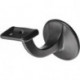 Supports de main courante 3508 Alu.plastifié noir D.plaque murale 56mm droite HERMETA