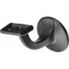 Supports de main courante 3508 Alu.plastifié noir D.plaque murale 56mm droite HERMETA