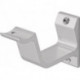 Supports de main courante 3552 Alu anodisé argent forme de dôme HERMETA