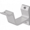Supports de main courante 3552 Alu anodisé argent forme de dôme HERMETA