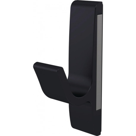 Patère magnétique 0150 - 40 mm aluminium anodisé noir hauteur 85 mm HERMETA