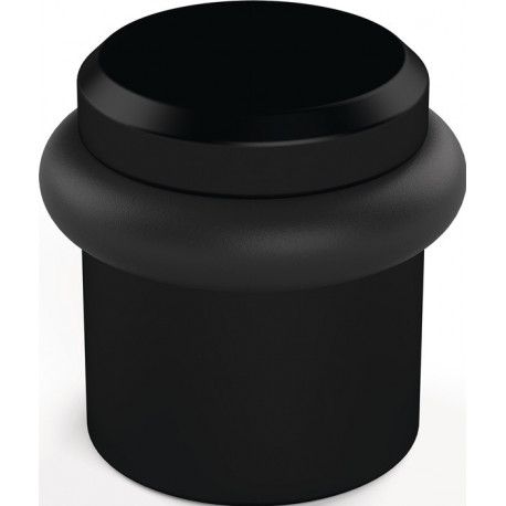 Butoir de porte au sol 4735 Ø 39 mm, hauteur 36 mm, aluminium anodisé noir, fixation par cheville HERMETA