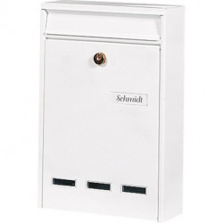 Boite aux lettres Köln 872 W H.340mm B.255mm T.85mm acier blanc DIN C4