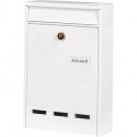Boite aux lettres Köln 872 W H.340mm B.255mm T.85mm acier blanc DIN C4
