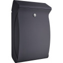 Boite aux lettres Swing 4906 Si H.419mm B.271mm T.129mm Plasqtique argent DIN C4