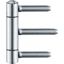 Charnière porte BAKA C 1-15 WF 3-pièces blanc.60kg DIN G/D HLT (Par 20)