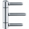 Charnière porte BAKA C 1-15 WF 3-pièces blanc.60kg DIN G/D HLT (Par 20)