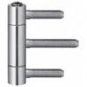 Charnière porte BAKA C 1-20 WF 3-pièces Brossé mat 100kg DIN G/D HLT