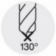 Foret hélicoïdal, FORTE, Ø h8 : 4,70 mm, Long. totale 80 mm, Long. hélice 47 mm