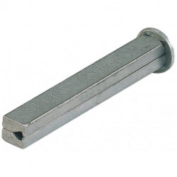 Goupille carrée Goupille profilée en I carré 10 x 100 mm fer galvanisé divisé HOPPE