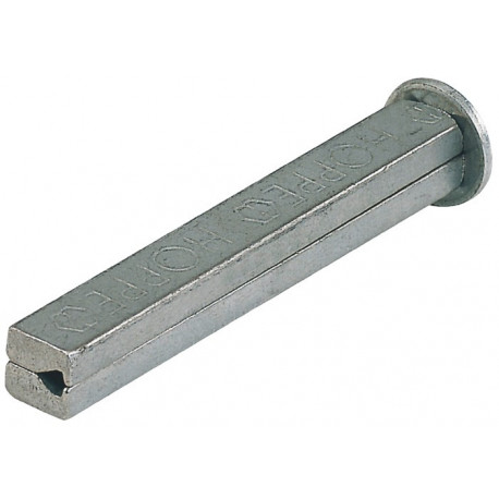 Goupille carrée Goupille profilée en I carré 10 x 100 mm fer galvanisé divisé HOPPE