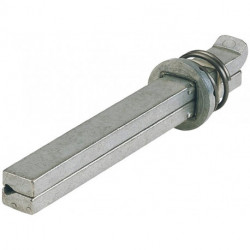 Goupille carrée Goupille profilée FEI Broche carrée 8 x 90 mm fer galvanisé divisé HOPPE
