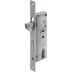 Serrure pour portail coulissant à cadre tubulaire 8331 PZW 35 mm AMF
