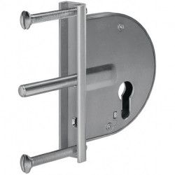 Serrure à pêne dormant pour portail en treillis 104 - 50mm galvanisé AMF