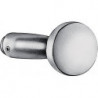 Bouton de porte 478L métal clair F1 / couleur naturelle coudée ronde 60 mm AMF
