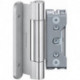 Charnière de porte d'entrée Baka Protect 4010 3D acier blanc 160kg Portes d'entrée en bois