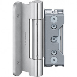 Charnière de porte d'entrée Baka Protect 4010 Acier galvanisé 3D 160 kg Portes d'entrée en bois