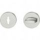 Paire rosace porte 12 1735 Alu.0105 -7mm R-WC rd.FSB