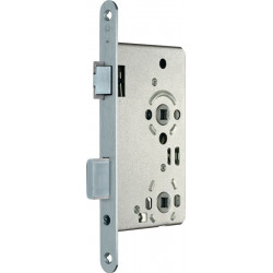 Serrure à mortaise .BAD 20/ 65/78/8mm DIN Gauche argenté rd Kl 3 Zinc coulé sous pression SSF