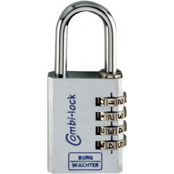 Cadenas à combinaison Combi Lock 90 Chromo B.40mm Alu.4 (Par 5)