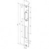 Plaque de frappe plate 691 inox ma Rect.B.25xL.250mm DIN Gauche/droit ASSA ABLOY