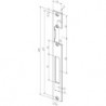 Plaque de frappe plate 690 inox ma Rect.B.24xL.250mm DIN Gauche/droit ASSA ABLOY