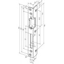 Gâche de sécurité coudée .069 S.3mm acier, blanc DIN Gauche ASSA ABLOY