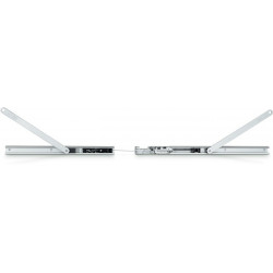 Glissière pour ISM Boxer argent Côté charnière GEZE