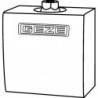 Palier pivotant coulissant T-Stop. Pour TS5000 TS5000L TS3000V blanc GEZE