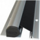 Profil de protection Rollo NR-25 L.1925mm BG argent.Rollo noir ATHMER