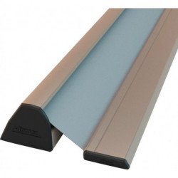 Profil de protection NR-32 UniSafe L.2000mm BG argent, store enrouleur noir ATHMER