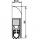 Joint de porte Wind-Ex 1-310 1-s.L.860mm Alu anodisé.HLT ATHMER