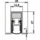 Joint de porte Schall-Ex® DUO L-15/28 OS 1-404 2-s.L.1083mm Alu anodisé.HLT ATHMER