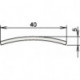 Seuil inox 164 3-107 longueur 840 mm inox brossé mat ATHMER