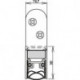Joint de porte Schall-Ex® Ultra WS 1-290 2-s.L.708mm Alu anodisé.HLT ATHMER