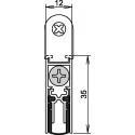Joint de porte Doppeldicht® M-12/35 1-392 1-s.L.1208mm aluminium, anodisé argent ATHMER