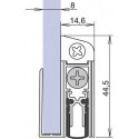 Joint de porte Schall-Ex® GS-8 1-407 1-s.L.708mm Alu anodisé.GLT ATHMER
